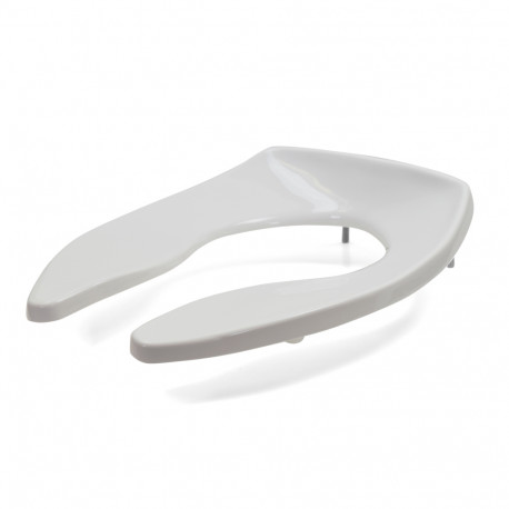 Bemis 9400CT (White) Commercial Plastic Elongated Toilet Seat w/ Posturemold & Check Hinges, Extra Heavy-Duty Bemis